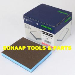 Schuurspons Granat 98x120x13 korrel 220 per 6 verpakt | 201114